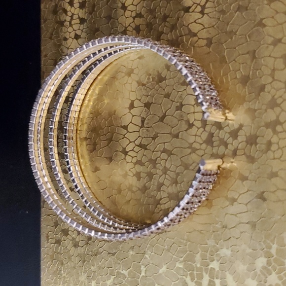 Bangle Rhinestone Bracelet: Bridal Formal Special Occasion Competi… - Picture 2 of 4